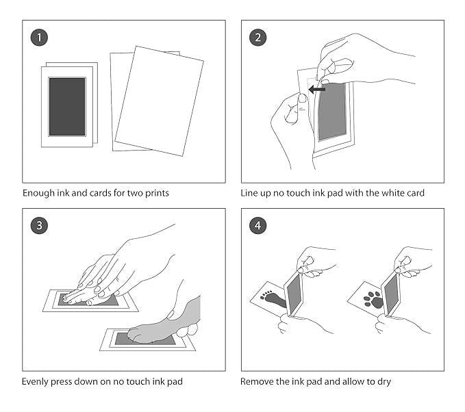 Inkless Baby Hand and Footprint Kit (Includes Cards and Inkpad)